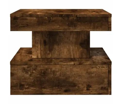 Kafijas Galdiņš Ar Led, Ozolkoka Krāsa, 50X50X40 Cm Vidaxl