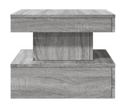 Kohvilaud Led-Tuledega, Hall Sonoma Tamm, 50 X 50 X 40 Cm