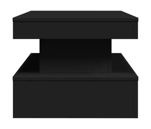 Kafijas Galdiņš Ar Led, Melns, 90X50X40 Cm Vidaxl