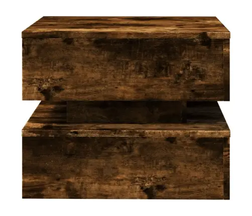 Kafijas Galdiņš Ar Led, Ozolkoka Krāsa, 50X50X40 Cm Vidaxl