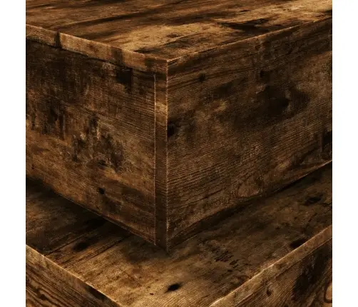 Kafijas Galdiņš Ar Led, Ozolkoka Krāsa, 50X50X40 Cm Vidaxl