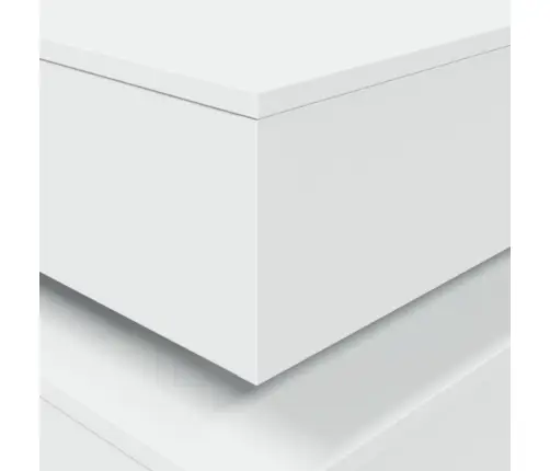 Kafijas Galdiņš Ar Led, Balts, 90X50X40 Cm Vidaxl
