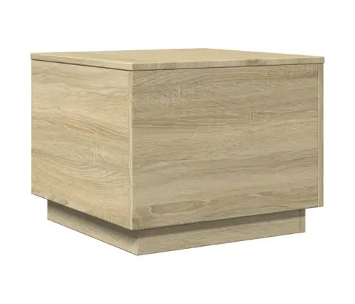 Kafijas Galdiņš Ar Led, Ozolkoka Krāsa, 50X50X40 Cm Vidaxl