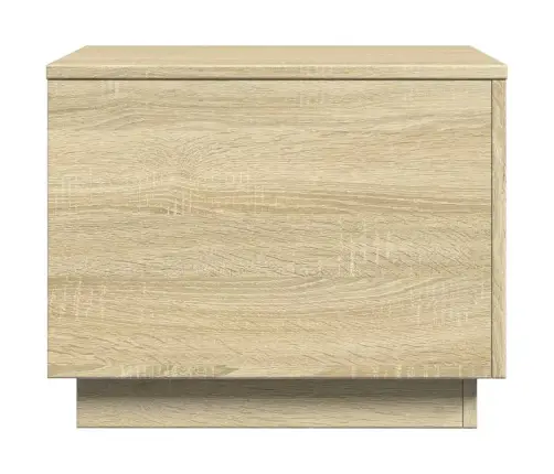 Kafijas Galdiņš Ar Led, Ozolkoka Krāsa, 50X50X40 Cm Vidaxl