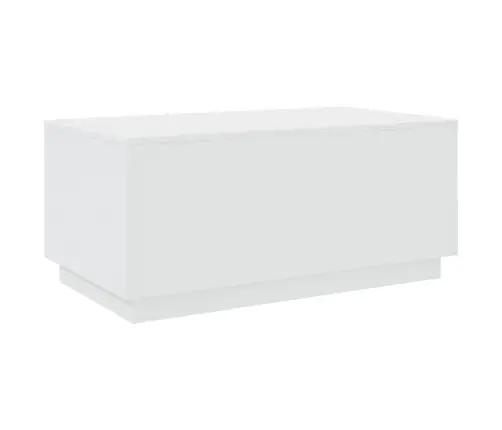 Kavos Staliukas Su Led Lemputėmis, Baltos Spalvos, 90X50X40Cm