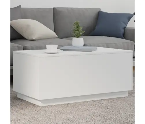 Kavos Staliukas Su Led Lemputėmis, Baltos Spalvos, 90X50X40Cm