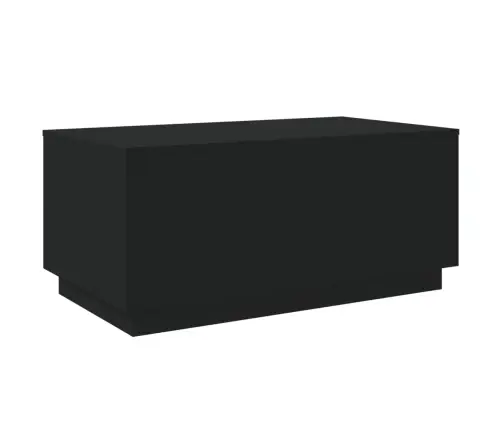 Kafijas Galdiņš Ar Led, Melns, 90X50X40 Cm Vidaxl