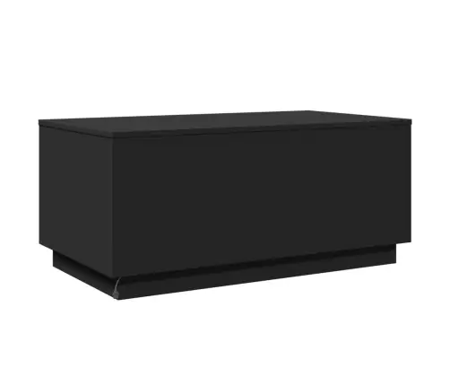 Kafijas Galdiņš Ar Led, Melns, 90X50X40 Cm Vidaxl