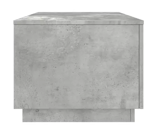 Kafijas Galdiņš Ar Led, Betona Pelēks, 90X50X40 Cm Vidaxl
