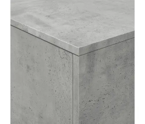 Kafijas Galdiņš Ar Led, Betona Pelēks, 90X50X40 Cm Vidaxl