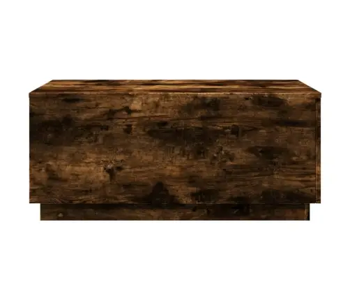 Led-Tuledega Kohvilaud, Suitsutatud Tamm, 90X50X40 Cm