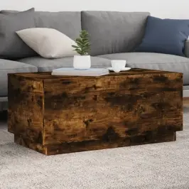 Kafijas Galdiņš Ar Led, Ozolkoka, 90X50X40 Cm Vidaxl