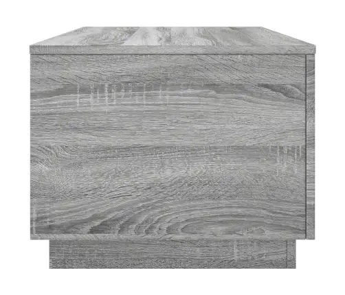 Led-Tuledega Kohvilaud, Hall Sonoma Tamm, 90X50X40 Cm