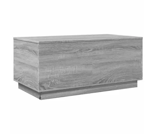 Led-Tuledega Kohvilaud, Hall Sonoma Tamm, 90X50X40 Cm