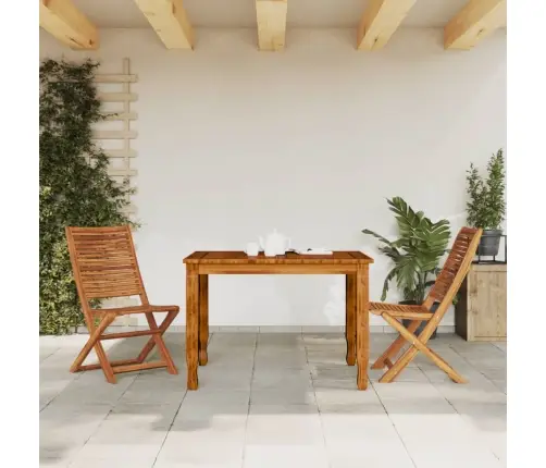 Saliekami Dārza Krēsli, 2 Gab., Akācijas Masīvkoks Vidaxl