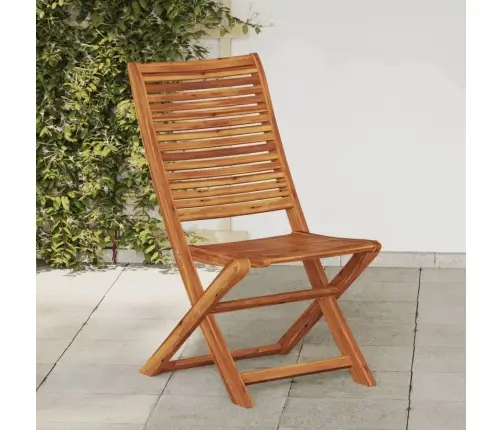 Saliekami Dārza Krēsli, 2 Gab., Akācijas Masīvkoks Vidaxl