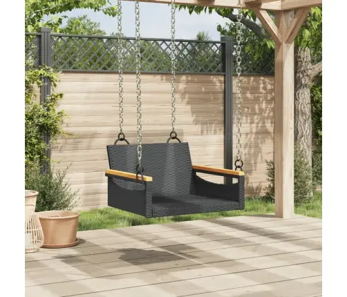 Kiikpink, Must, 63 X 62 X 40 cm Polürotang