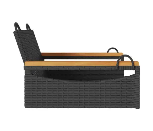 Kiikpink, Must, 63 X 62 X 40 cm Polürotang