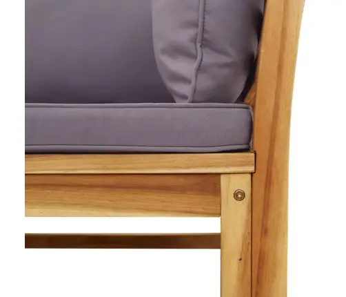 Dārza Stūra Dīvāns Ar Matračiem, 73X73X65Cm, Akācijas Masīvkoks Vidaxl