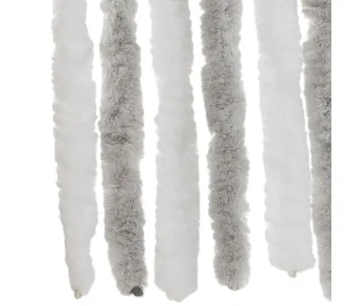 Užuolaida Nuo Musių, Šviesiai Pilka Ir Balta, 90X220cm Šenilis