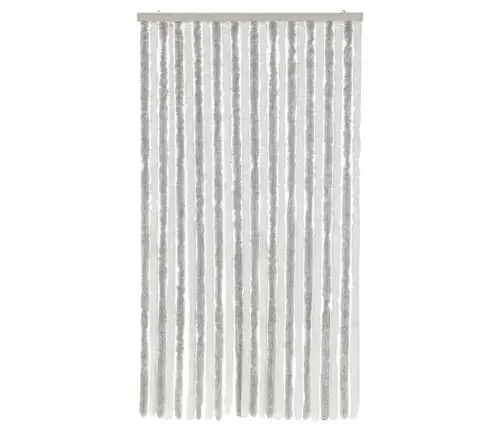Užuolaida Nuo Musių, Šviesiai Pilka/Balta, 100X220cm Šenilis