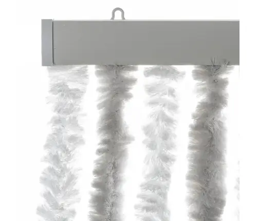 Užuolaida Nuo Musių, Šviesiai Pilka Ir Balta, 100X230Cm Šenilis
