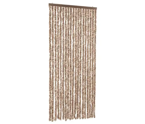 Kukaiņu Aizkars, Bēšs Un Tumši Brūns, 56X185 Cm, Šenils Vidaxl
