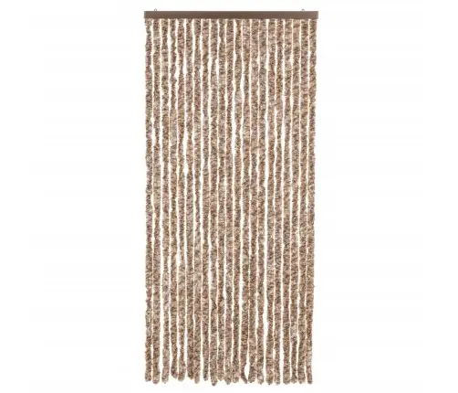 Kukaiņu Aizkars, Bēšs Un Tumši Brūns, 90X200 Cm, Šenils Vidaxl