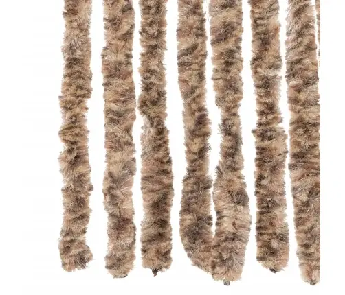 Kukaiņu Aizkars, Bēšs Un Tumši Brūns, 100X200 Cm, Šenils Vidaxl