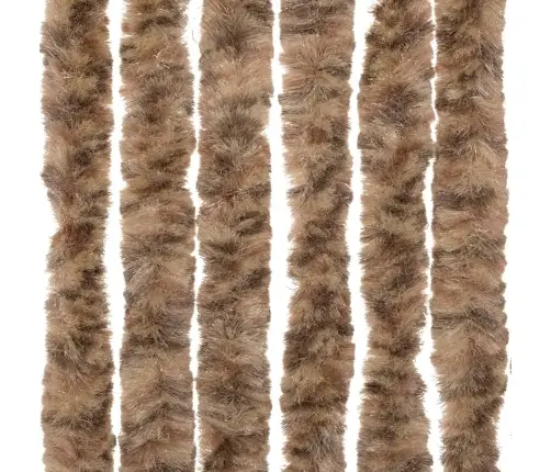 Kukaiņu Aizkars, Bēšs Un Tumši Brūns, 100X200 Cm, Šenils Vidaxl