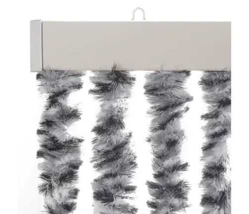 Užuolaida Nuo Musių, Pilka/Juoda/Balta, 56X200cm Šenilis