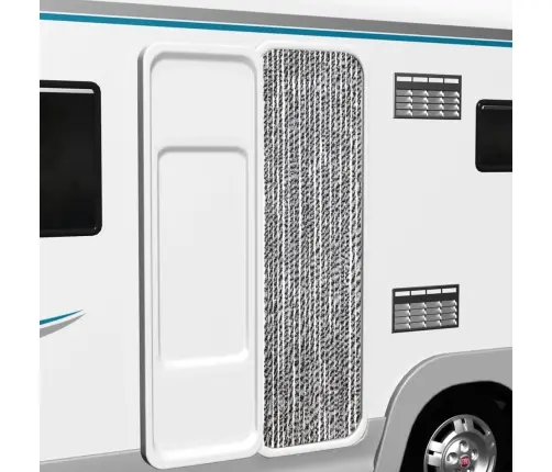 Užuolaida Nuo Musių, Pilka/Juoda/Balta, 56X200cm Šenilis