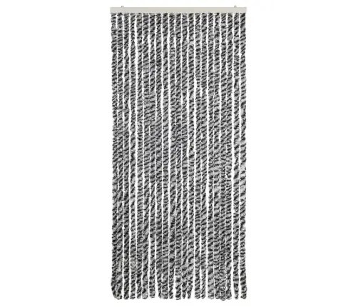 Kukaiņu Aizkars, 90X200 Cm, Melns Un Balts Šenils Vidaxl