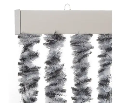 Užuolaida Nuo Musių, Juodos/Baltos Spalvos, 100X200cm Šenilis