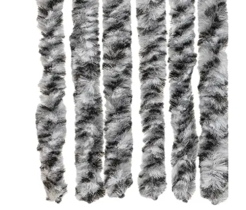 Kukaiņu Aizkars, 100X230 Cm, Melns Un Balts Šenils Vidaxl