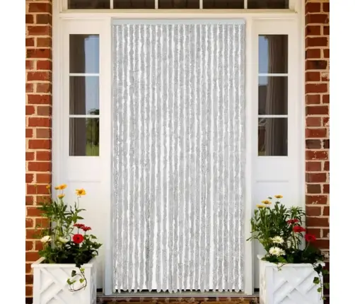 Kukaiņu Aizkars, Pelēks, 100X200 Cm, Šenils Vidaxl