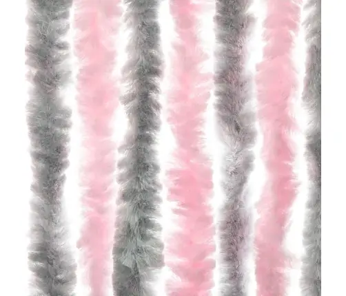 Užuolaida Nuo Musių, Pilka Ir Rožinė, 100X220Cm Šenilis