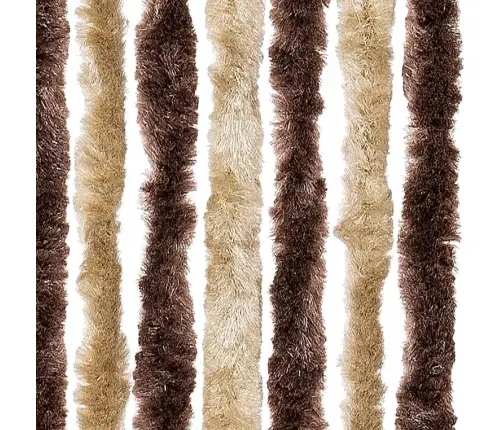 Užuolaida Nuo Musių, Smėlio Ir Šviesiai Ruda, 100X230Cm Šenilis