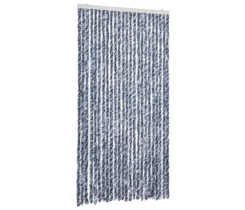 Kukaiņu Aizkars, Zils Un Balts, 100X230 Cm, Šenils Vidaxl