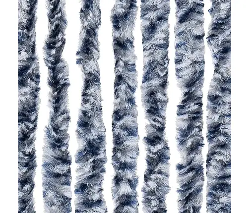 Kukaiņu Aizkars, Zils Un Balts, 100X230 Cm, Šenils Vidaxl