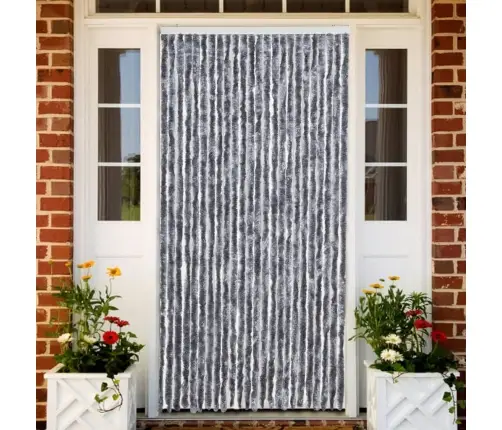 Kukaiņu Aizkars, Sudrabains, 100X200 Cm, Šenils Vidaxl