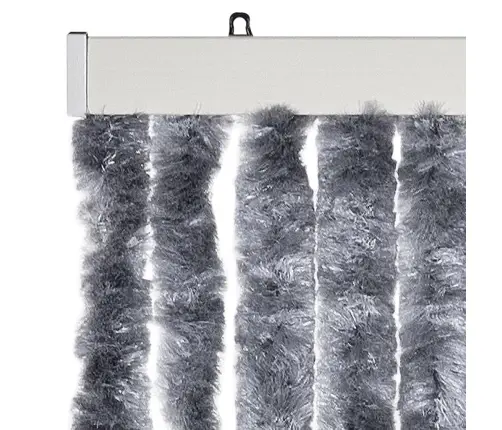 Kukaiņu Aizkars, Sudrabains, 100X230 Cm, Šenils Vidaxl