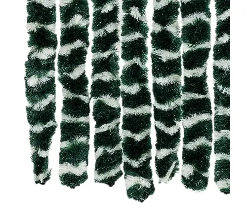 Kukaiņu Aizkars, Zaļš Un Balts, 56X200 Cm, Šenils Vidaxl