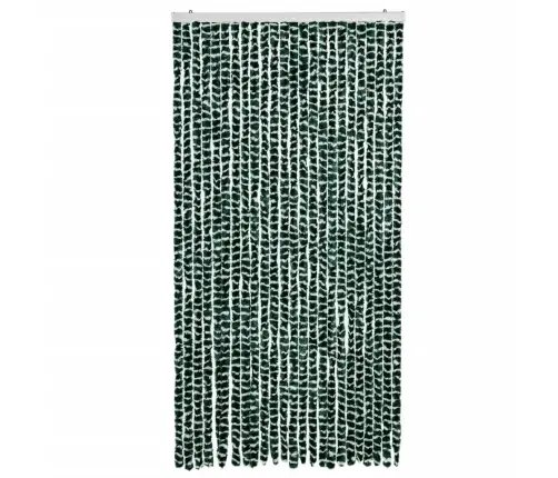 Kukaiņu Aizkars, Zaļš Un Balts, 100X200 Cm, Šenils Vidaxl