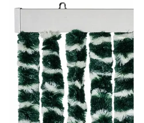Užuolaida Nuo Musių, Žalia Ir Balta, 100X230cm Šenilis