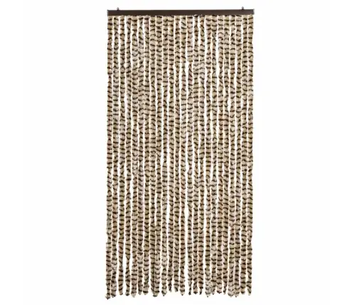Kukaiņu Aizkars, Bēšs Un Brūns, 100X200 Cm, Šenils Vidaxl