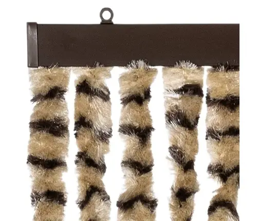 Kukaiņu Aizkars, Bēšs Un Brūns, 100X200 Cm, Šenils Vidaxl