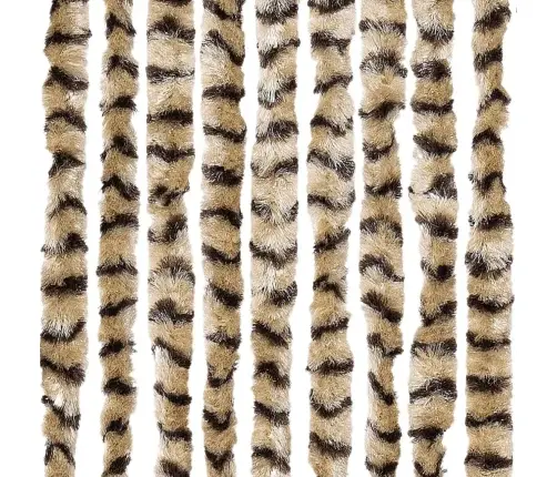 Kukaiņu Aizkars, Bēšs Un Brūns, 100X200 Cm, Šenils Vidaxl