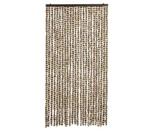 Mušu Aizkars, Bēšs Un Brūns, 100X230 Cm, Šenils Vidaxl