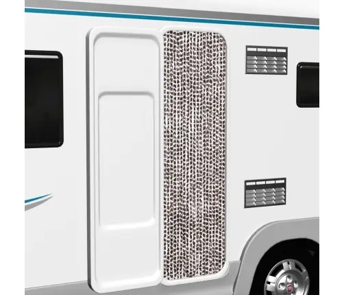 Užuolaida Nuo Musių, Ruda Ir Balta, 56X200cm Šenilis